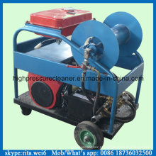 Máquina pequena de alta pressão da limpeza do tubo de dreno do motor de gasolina